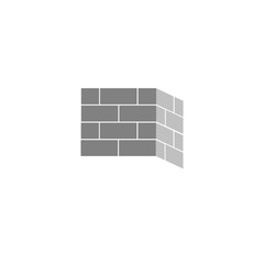 Bricks icon. Bricks logo. isolated on background. Vector illustration.