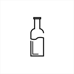 logo design bottle  Vector Image , logo line bottle 