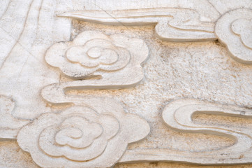 Chinese ancient folk stone relief pattern