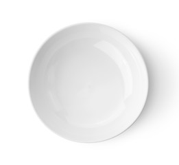 white ceramics bowl isolated on white background