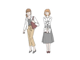ビジネス 　女性　イラスト