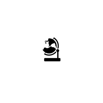 recommend clip art: broken globe icon