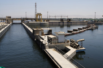 
Nile and city of Esna in Egypt