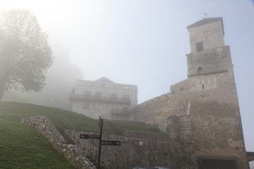 old castle in the morning