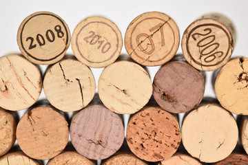 Obraz na płótnie Canvas bouchon naturel liège vin alcool année
