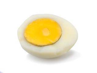 boiled egg an isolated on white background