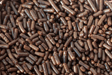chocolate sprinkles background and texture.