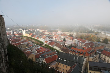view of trencin from above
