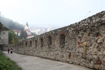 view of the old town of trencin