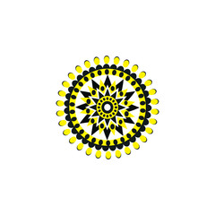 Aboriginal art dots painting icon logo design