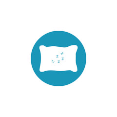 Pillow icon logo design template