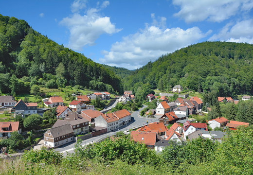 der idyllische Ort Zorge im Harz,Niedersachsen,Deutschland