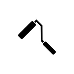 Paint roller vector icon, renovating icon