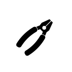 Pliers work tool vector icon