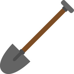 Shovel vector icon, construction or gardening icon