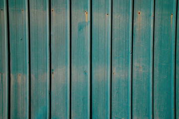 Tin fence, colorful