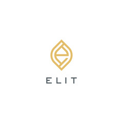 Letter e logo design vector template	