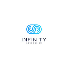 Infinity  logo icon design vector