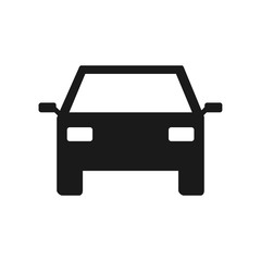 Car vector icon. Auto flat illustration isolated on white