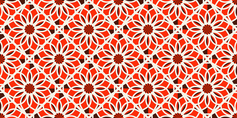 Vector Border Arabic Pattern