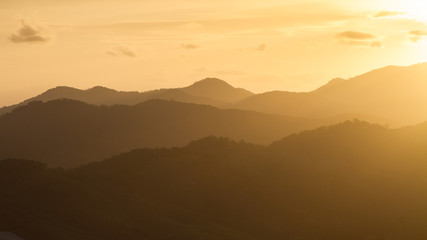 Fototapeta premium Mountain Sunset