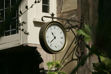 clock in the city Outside the yard