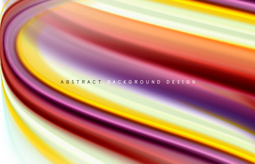 Abstract background - fluid color gradient waves, with dynamic motion line effect. Vector Illustration For Wallpaper, Banner, Background, Card, Book Illustration, landing page