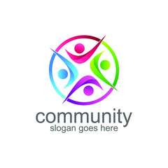 Community and finance logo design