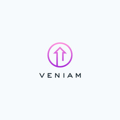 Abstract arrow logo design vector template