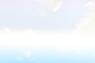 Blue sky white cloud white background. Beautiful sky and clouds in the afternoon.
