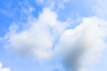 Blue sky white clouds for background