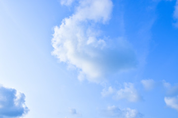 Blue sky white clouds for background