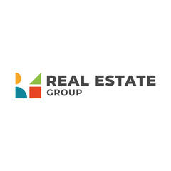 Real estate logo design template for company group.