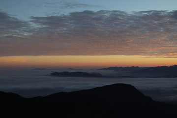 Lever de soleil Adam's Peak Sri Lanka