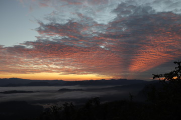 Lever de soleil Adam's Peak Sri Lanka