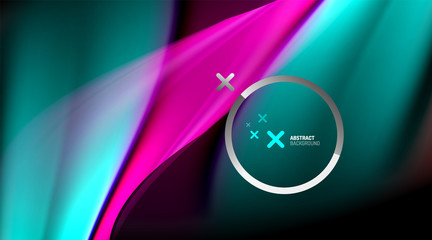 Swirl, curve blurred color lines, holographic rainbow liquid style gradient waves for Wallpaper, Banner, Background, Card, Book Illustration, landing page