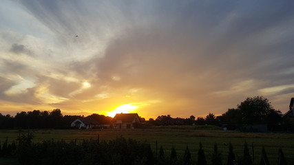 sunset over the river © Adam