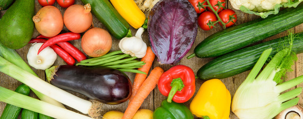 fresh and healthy vegetables from market