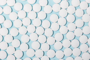 Pills  close up. Health care theme concept.