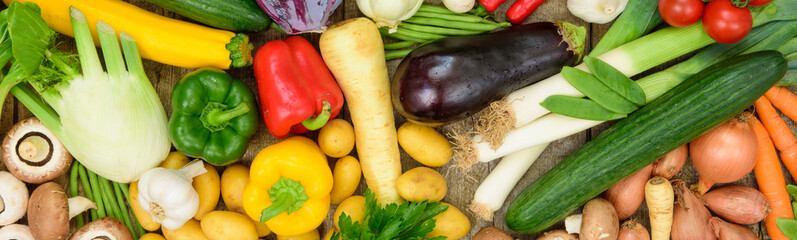 fresh and healthy vegetables from market