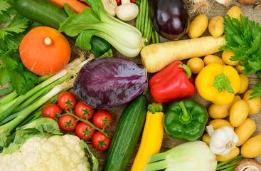 fresh and healthy vegetables from market