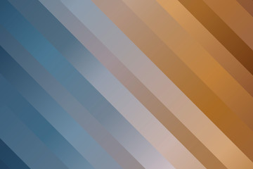 Blue, yellow and brown stripes vector background.