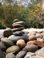 Fototapeta na wymiar stones on the beach background