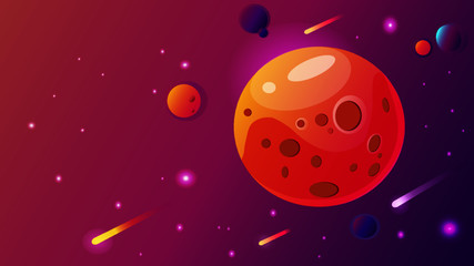 Fototapeta premium Planets in space