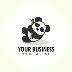 Panda logo design template suitable for various business, such as animal business, culinary, tourism, etc.
