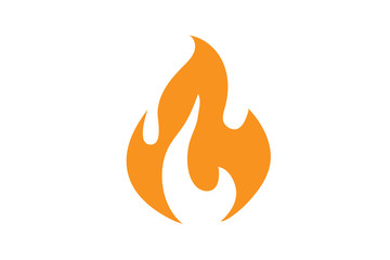Fire flame icon.Fire flame logo vector illustration design template.