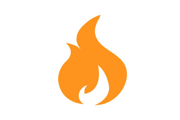 Fire flame icon.Fire flame logo vector illustration design template.