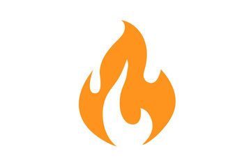 Fire flame icon.Fire flame logo vector illustration design template.