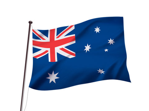 オーストラリアの国旗イメージ、3dイラストレーション