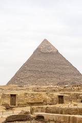View of Great Pyramids of Giza